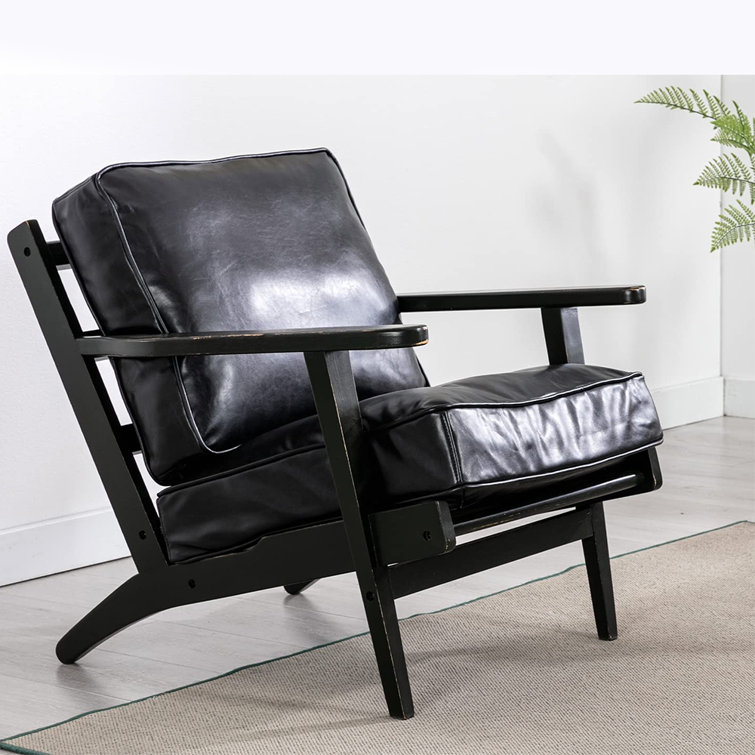 Reading leather online chair